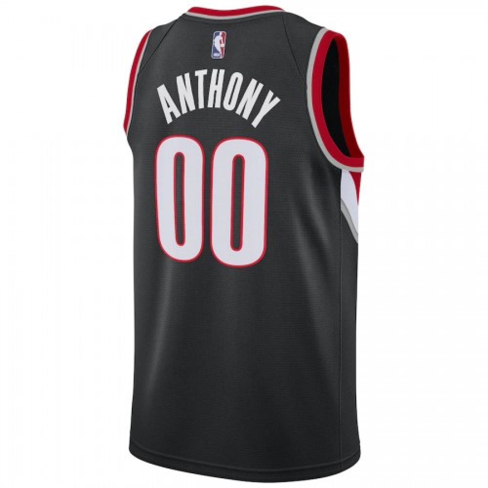 Men's Portland Trail Blazers Carmelo Anthony #00 Black 2020/21 Swingman Jersey – Icon Edition-Pro Kit Vault | Brand New 26/27 Sports Jerseys